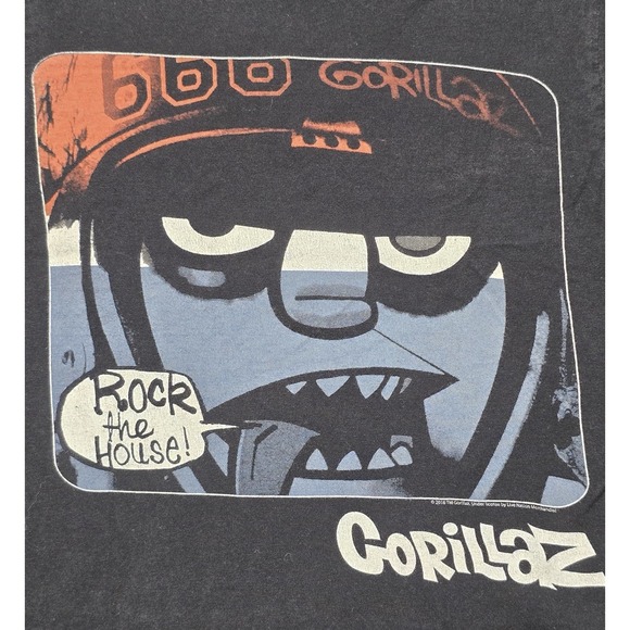 Gorillaz‎ Band T Shirt Size XS Rock the House Rare Black - Picture 2 of 7